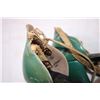 Image 7 : Antique Green+Gold High Heel Shoes Size?