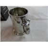 Image 4 : fine hand made pewter lady beer stein + blank pewter stein (engravable)
