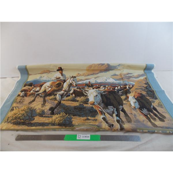 cloth  cattle ranch  pinup - 43 x 32