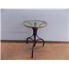 Image 1 : *Glass end table - 16" diameter 24" tall