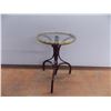 Image 1 : *Glass end table - 16" diameter 24" tall