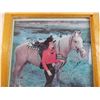 Image 2 : vintage picture in frame with horse - 16x14