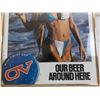 Image 3 : Old V Beer advertisement poster in frame - 16x20