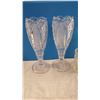 Image 2 : Cut glass wine glasses, pitcher, small cup