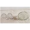Image 4 : Cut glass wine glasses, pitcher, small cup