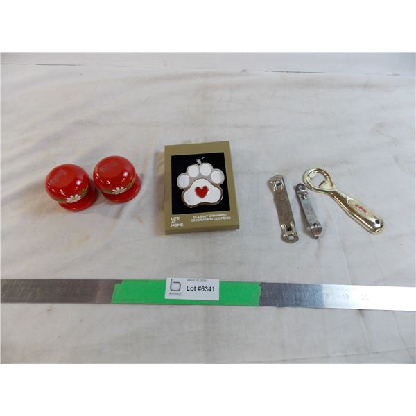 Bottle openers and dog keychain