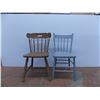 *(2) Vintage wooden chairs