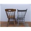 Image 3 : *(2) Vintage wooden chairs