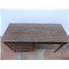 Image 1 : *Wood desk with 4 slideout drawers - 47x19 - 30" tall