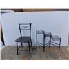 *folding plant stand + black chair