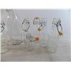 Image 4 : (15) swing top clear bottles - variety of sizes