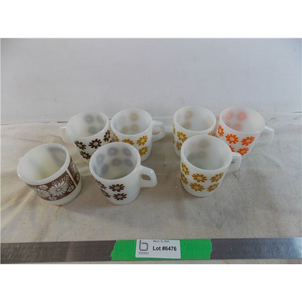 (7) anchor hocking coffee mugs