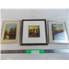 Image 1 : (3) vintage framed pictures - one says 1890 on the back