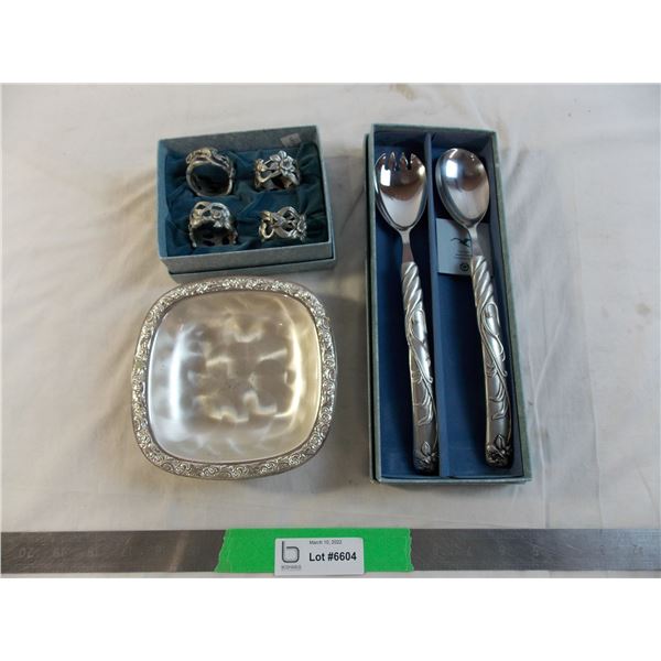 silverware - napkin holders, misc