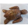 Image 2 : Barbados Sea Turtle + Dolphin (mahogany) wood carvings