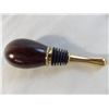 Image 3 : Cocobolo Wine Bottle Stopper + Stainless Steel shotglass