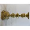 Image 2 : 2 Brass candlesticks - 10.5" + 9.5"