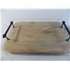 Image 5 : Wood Duck carving + wooding serving platter + misc wood item
