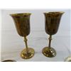 Image 2 : Brass goblets + small trays