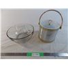 Image 1 : Ice Bucket + Large Glass bowl