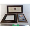 Image 1 : Wood picture frames - triple frame is 24x12