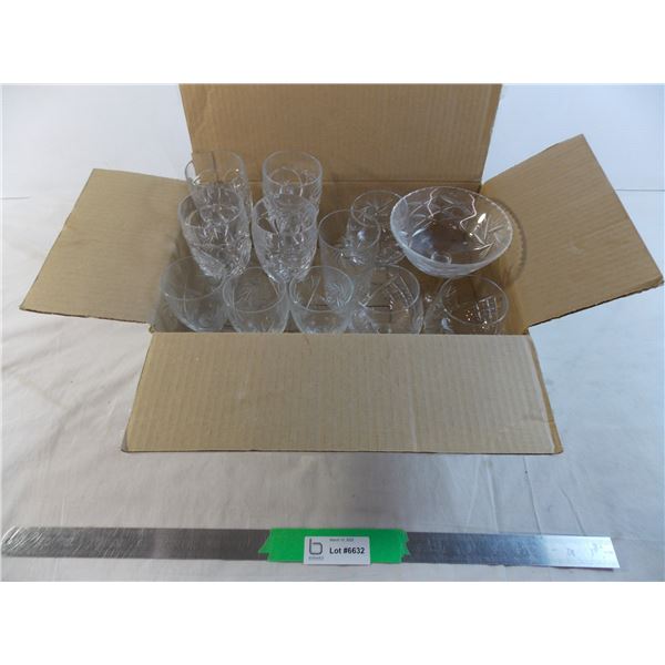 Box of Crystal Drinking Glasses