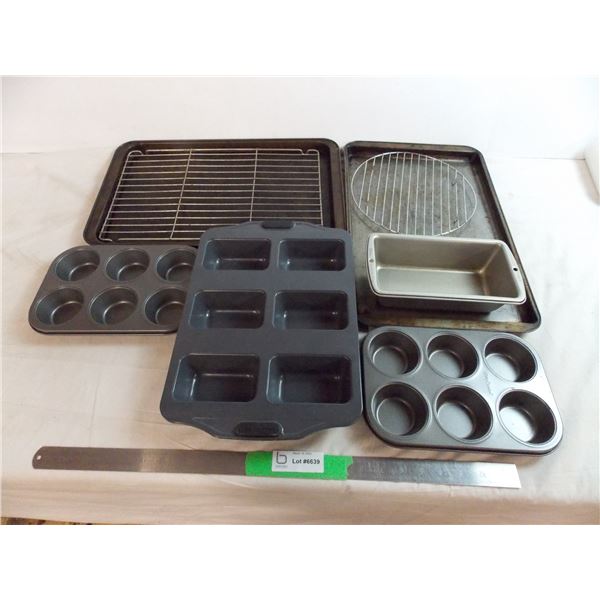 oven pans, variety