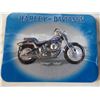 Image 2 : Harley Davidson tin with meatl badge inside