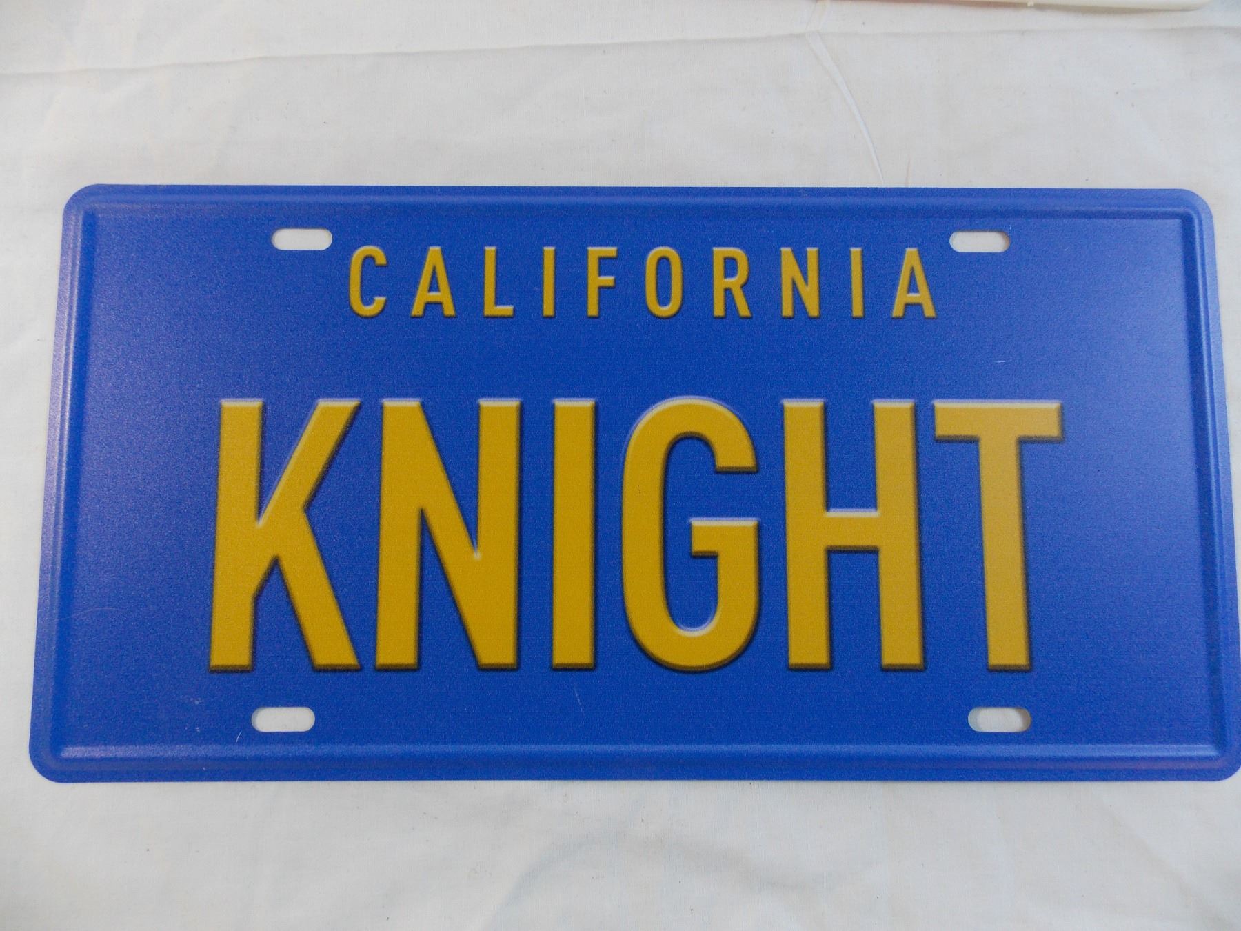 Knight Rider license plate with Shell plate holder
