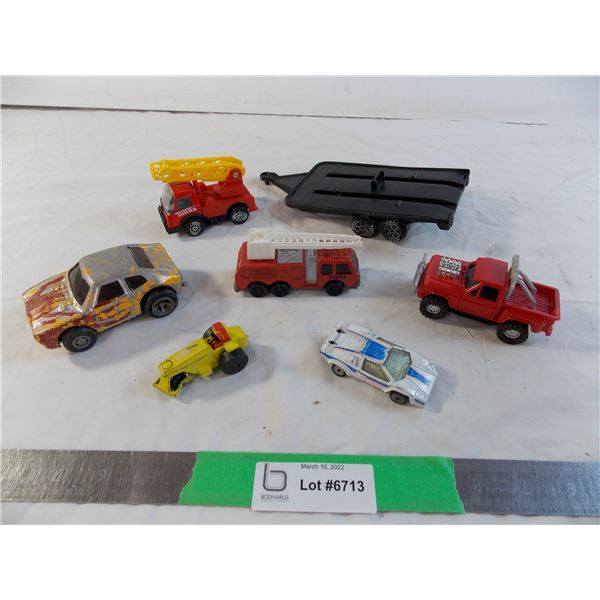 Tonka brand toys + 1985 lambo + superfast steam roller