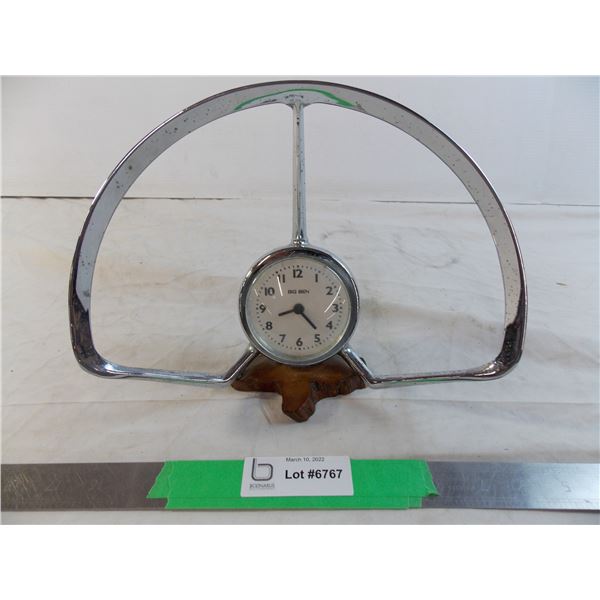 Chrysler steering wheel horn rim converted to clock