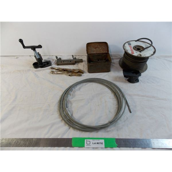 wire, tin, clamps