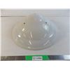 Image 1 : Large milk glass light shade - 18" diameter (from Sask legislative building)