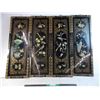 *(4) 3D art asian style wall hangers - 3ft tall 1ft wide