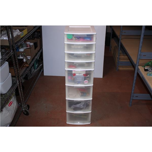 *Plastic Storage Drawers with Crafting,Felting,Party supplies