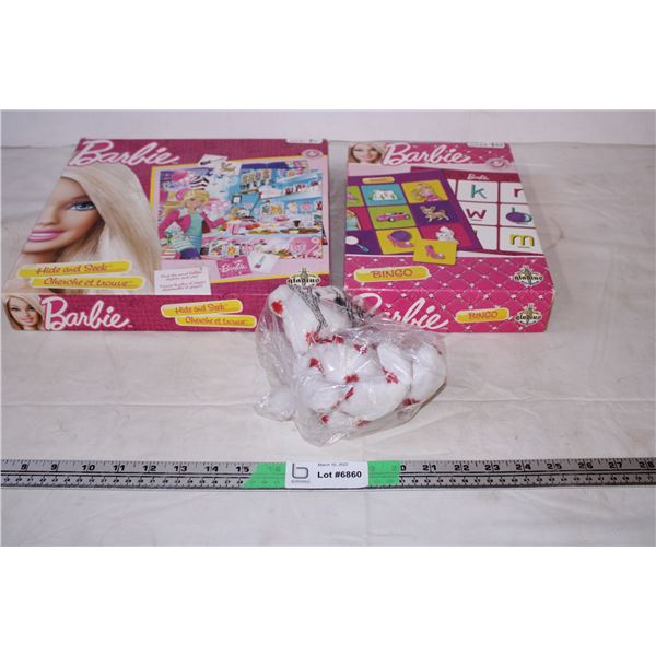 TY2000 bear,barbie Bored games