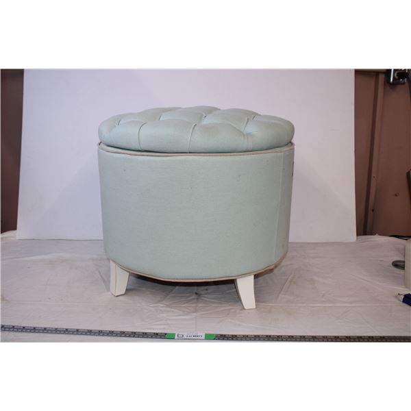 *Safavieh Teal Storage Ottoman