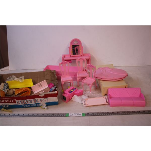 Barbie Furniture,clothes,misc items