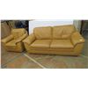 Image 1 : *Natuzzi leather couch + chair