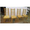 Image 1 : 4X THE BID PRICE - Wood chairs