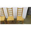 Image 3 : 4X THE BID PRICE - Wood chairs