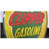 Image 4 : Clipper gasoline double sided porcelain sign - 27"x48"
