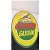 Image 6 : Clipper gasoline double sided porcelain sign - 27"x48"