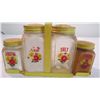 Image 3 : Vintage rangetop S&P (Sugar + flour) shakers with metal holder