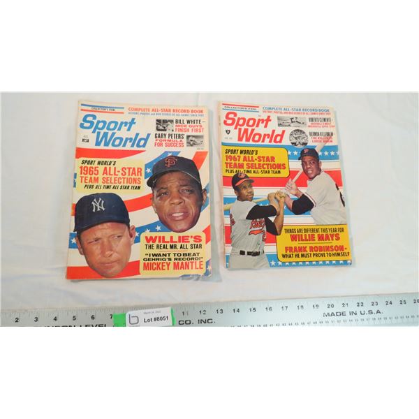 1965 + 1967 Sports World magazines