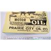 Image 3 : Buffalo motor oil flanged porcelain sign (double sided) - 24"x24.5"