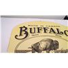 Image 6 : Buffalo motor oil flanged porcelain sign (double sided) - 24"x24.5"