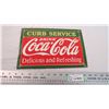 Image 1 : Coca Cola porcelain sign - 8"x12"