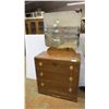 Image 1 : *Wooden dresser with mirror - 32x16 59"Tall