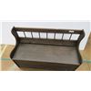 Image 2 : *Wood sitting storage bench - 43w 17d 29t
